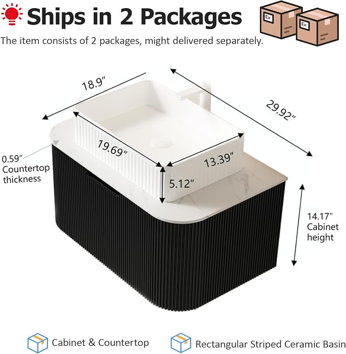 30'' Floating Bathroom Vanity - Image 2