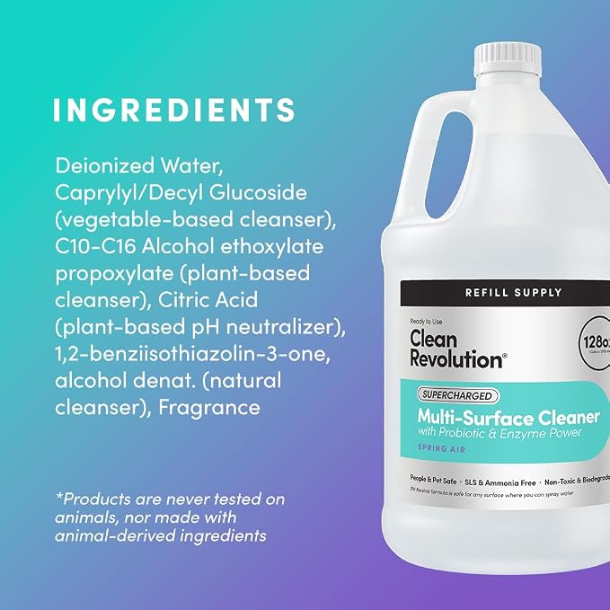 Clean Revolution SuperCharged All Purpose Cleaner, Eco-Friendly & Plant-Based - Image 7