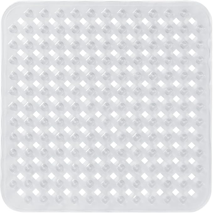 Yimobra Square Shower Mat Non Slip, Super Strong Suction Cups, Machine Washable by Yimobra