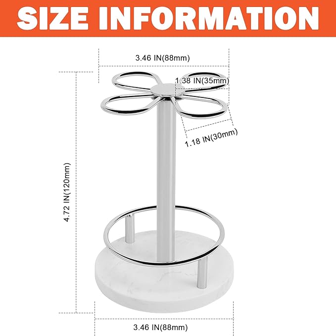HarJue Toothbrush Holder Stand for Bathroom, Metal Toothbrush Organizer - Image 2