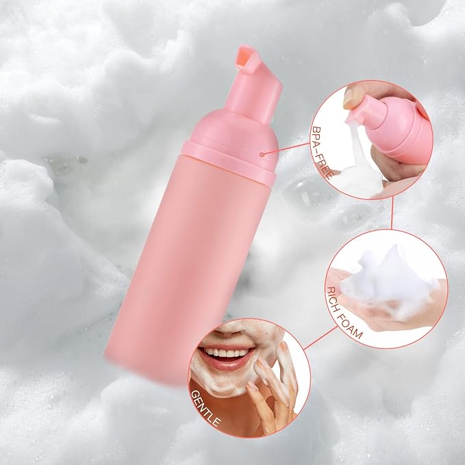 Tekson 10PCS Soap Foam Bottle, Empty Travel Foaming Lash Shampoo - Image 3