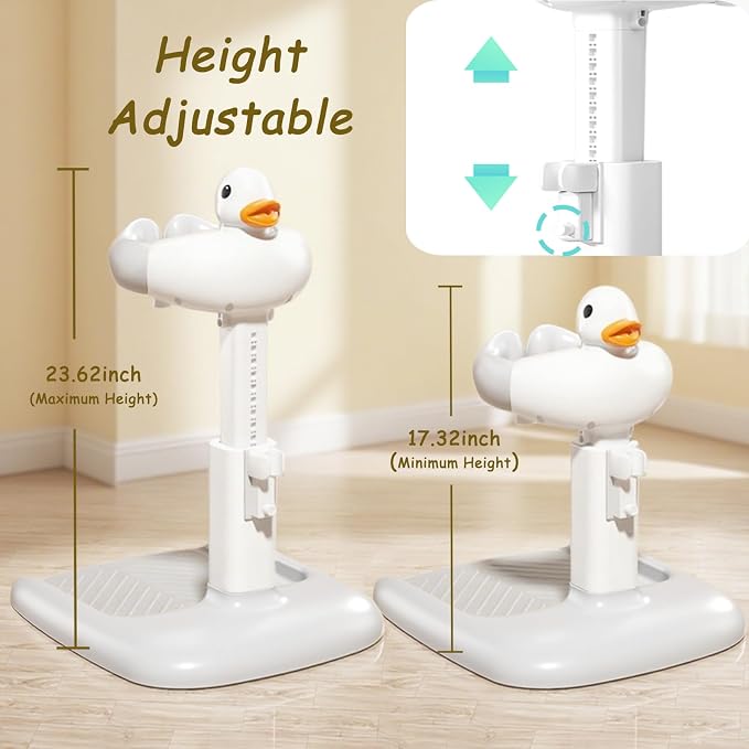 Baby Shower Stand with Anti-slip Base, Adjustable Child Stand - Image 5