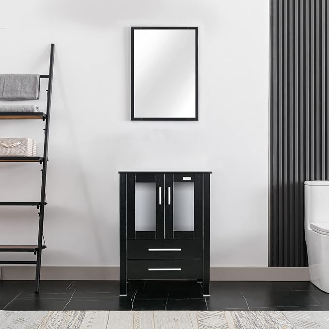 eclife 24" Modern Bathroom Vanity Sink Combo Freestanding Cabinet - Image 2