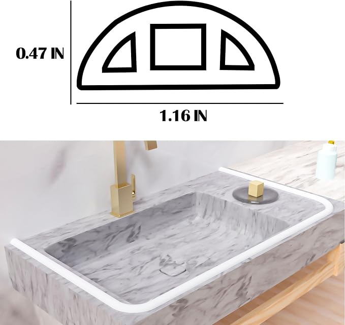 39" Shower Threshold Water Dam, Self-Adhesive Shower Barrier and Kitchen Water - Image 4