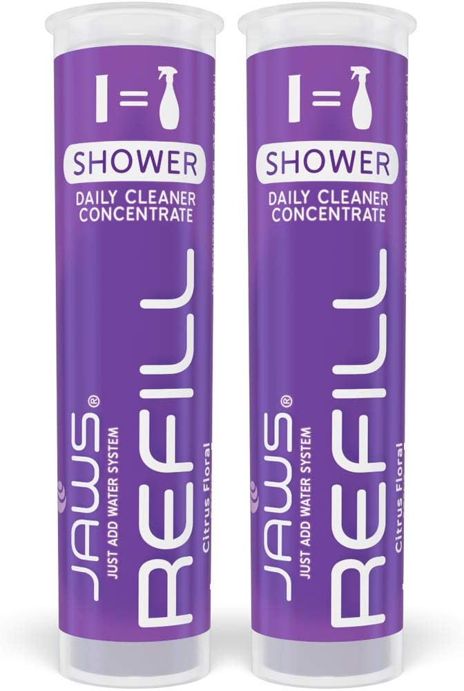 JAWS Daily Shower Cleaner Refill Pack. Includes 2 Refill Pods. Refillable by JAWS