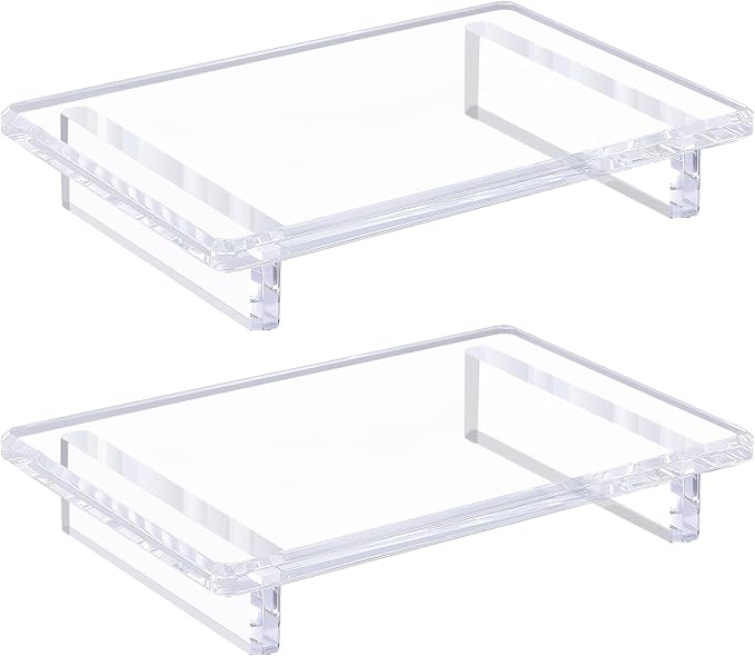 2 Pack Acrylic Soap Dish Tray 9"×5.9"×1.5" – Clear Waterproof Counter-top - Image 9