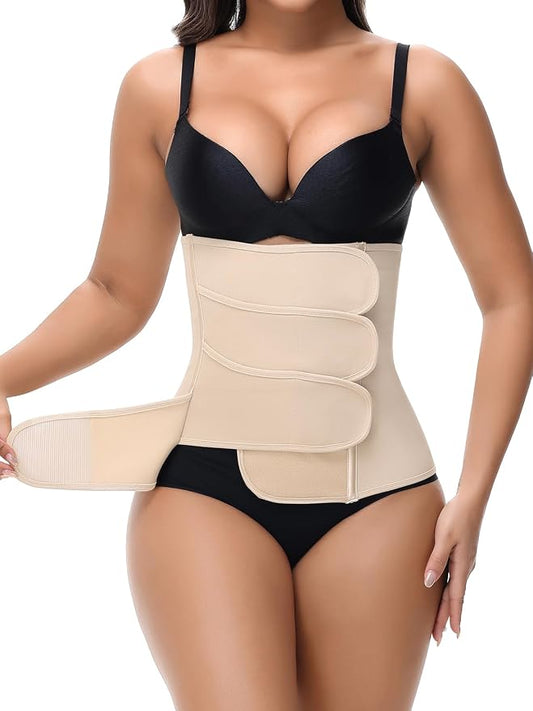 SHAPSHE Waist Trainer for Women Postpartum Recovery Wrap Waist Cincher Corset by ShapewearforWomen