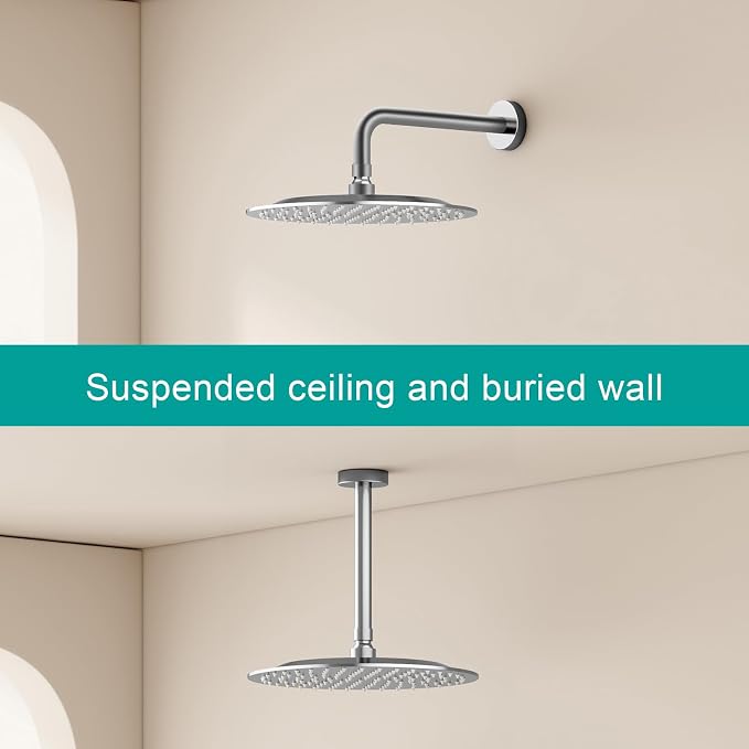 All Metal Rain Shower Head - Image 3