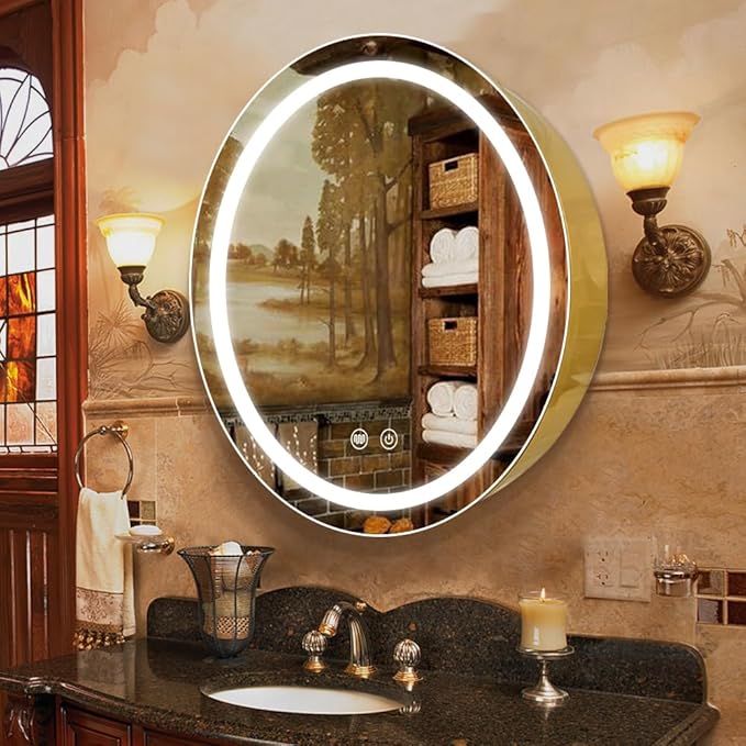 30 inch Round Medicine Cabinet by Janboe