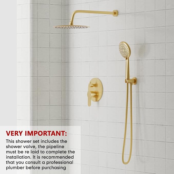 Gabrylly Gold Shower Head System, Shower Faucet Set - Image 3