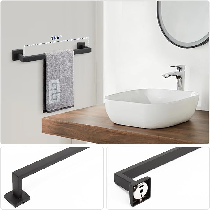 NearMoon 5 Pieces Bathroom Hardware Set 304 Stainless Steel - Image 4