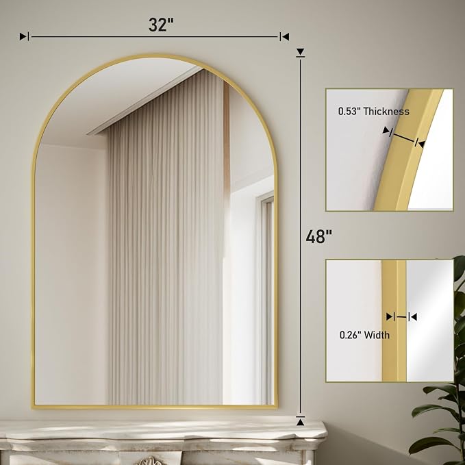 HARRITPURE Arched Bathroom Mirror - Image 5