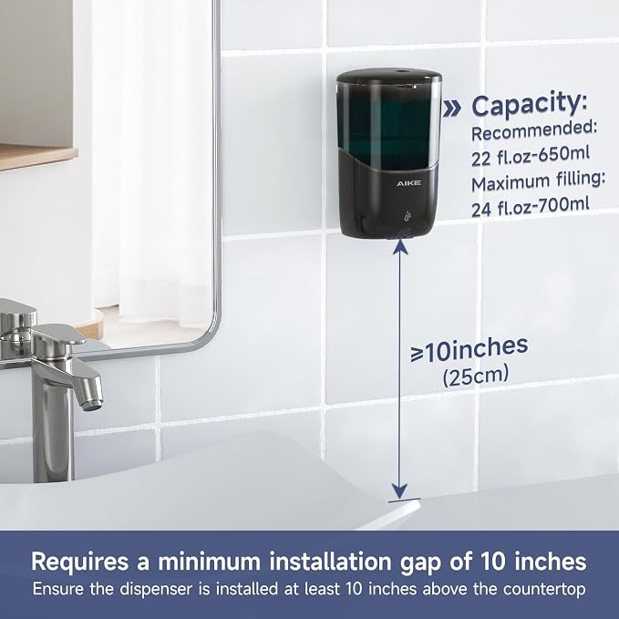AIKE Wall Mount Automatic Soap Dispenser - Image 2