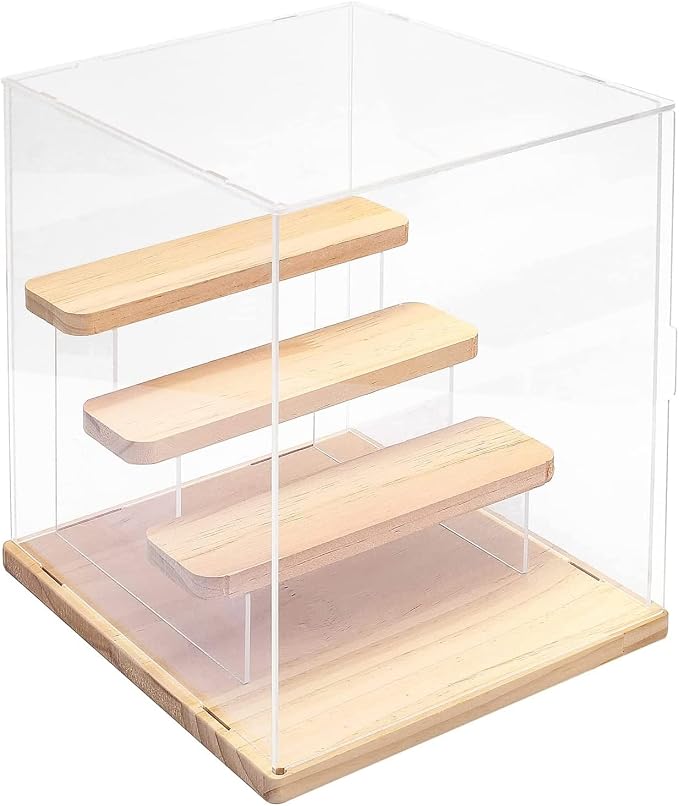 Choowin 4 Tier Small Clear Acrylic Display Case by Choowin