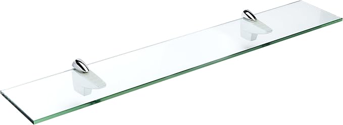 Spancraft Glass F-4.75x27-Chrome Falcon Glass Shelf, 4.75" x 27" by Spancraft