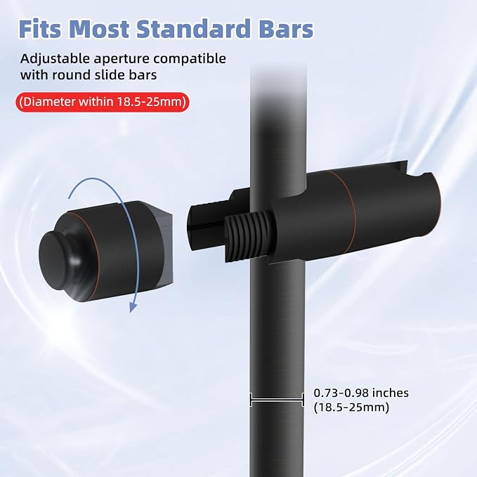 Hibbent Adjustable Shower Head Holder - Image 2