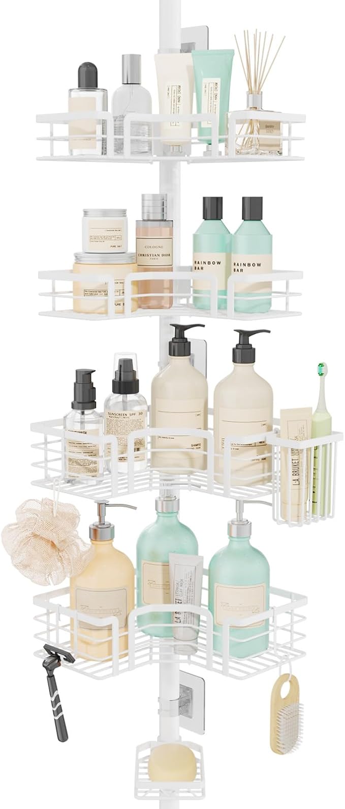 SWTYMIKI Shower Caddy Tension Pole by SwtyMiki-TidyHomeSweetLife