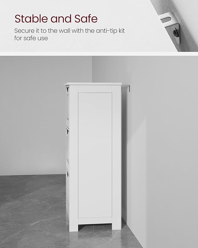 VASAGLE Floor Storage Cabinet, Freestanding Storage Unit - Image 5