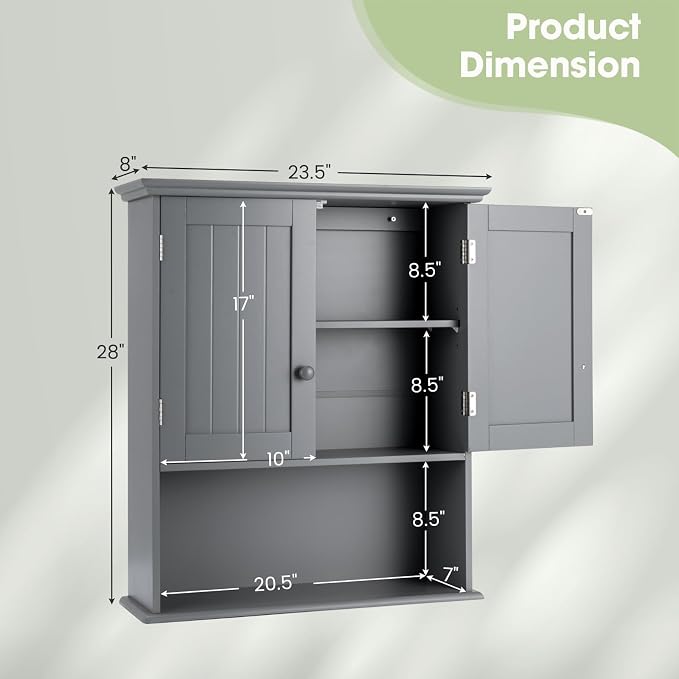 Safeplus 28" H x 23.5" W Wall Mount Medicine Cabinets - Image 3
