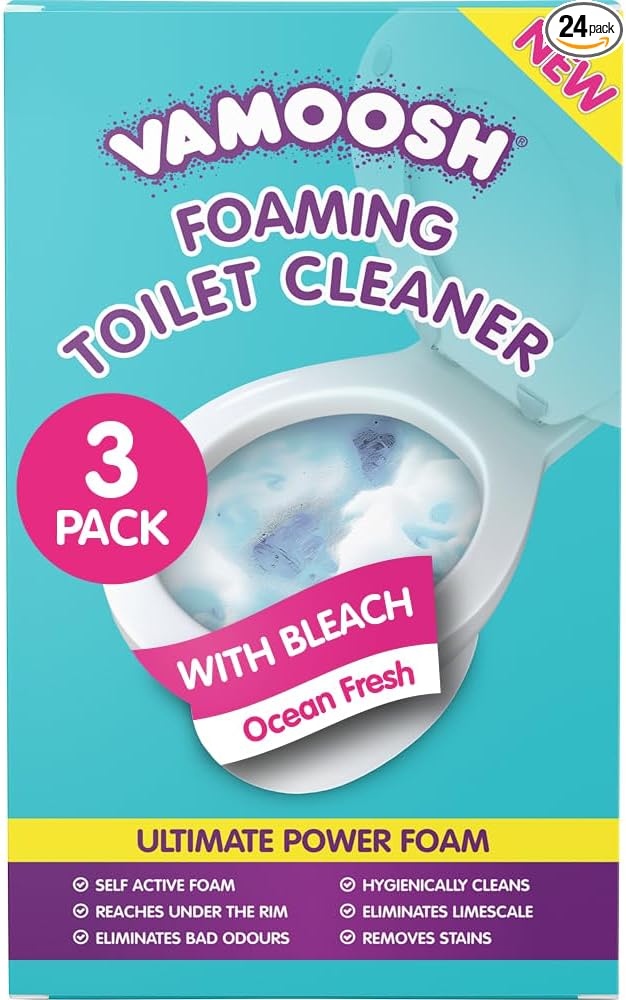 Vamoosh 6-in-1 Toilet Foaming Cleaner | Self-Activating Foam Technology | Stays by Vamoosh