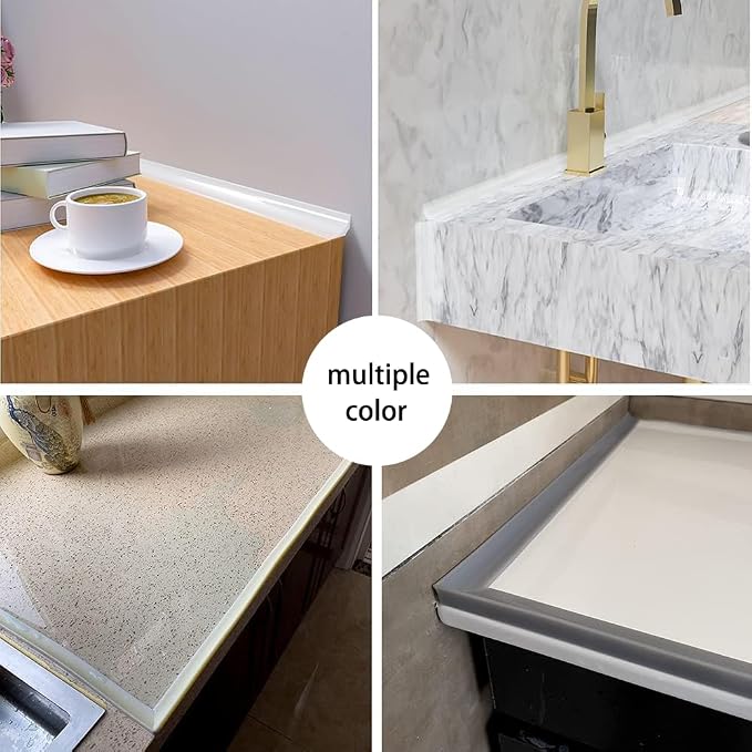 Shower Threshold Water Dam, Self Adhesive Silicone Waterproof Barrier Bathroom - Image 5