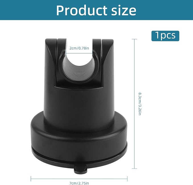 Suction Cup Shower Head Holder, Removable Shower Head Bracket No Drill Wall - Image 2