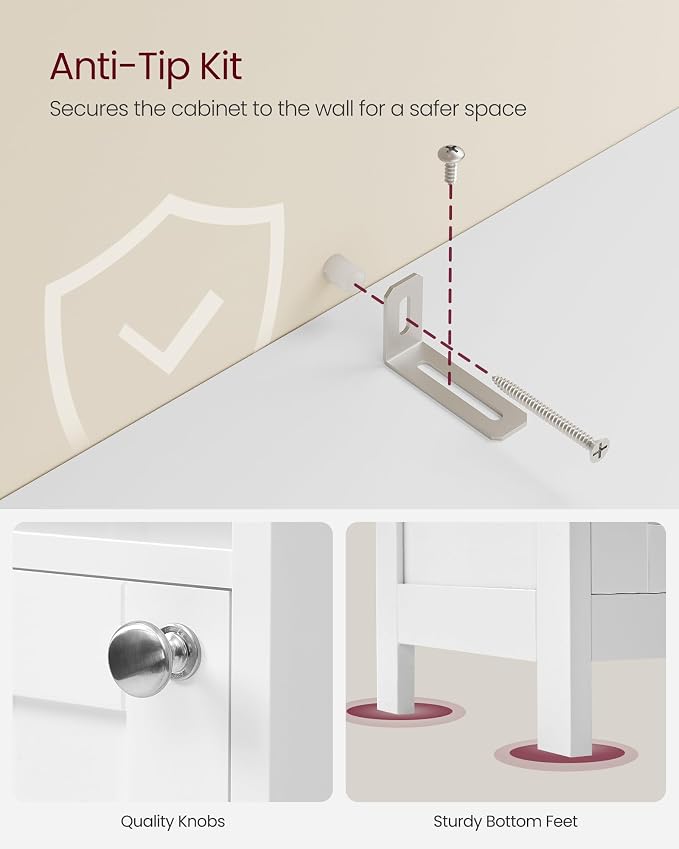 VASAGLE Tall Storage Cabinet - Image 7