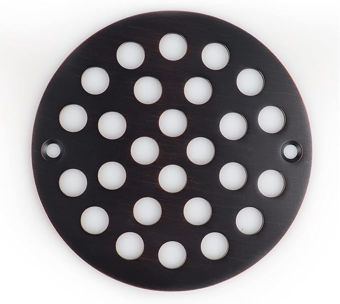 4 Inch Screw-in Round Shower Drain Cover Replacement Floor Drainer by poyde