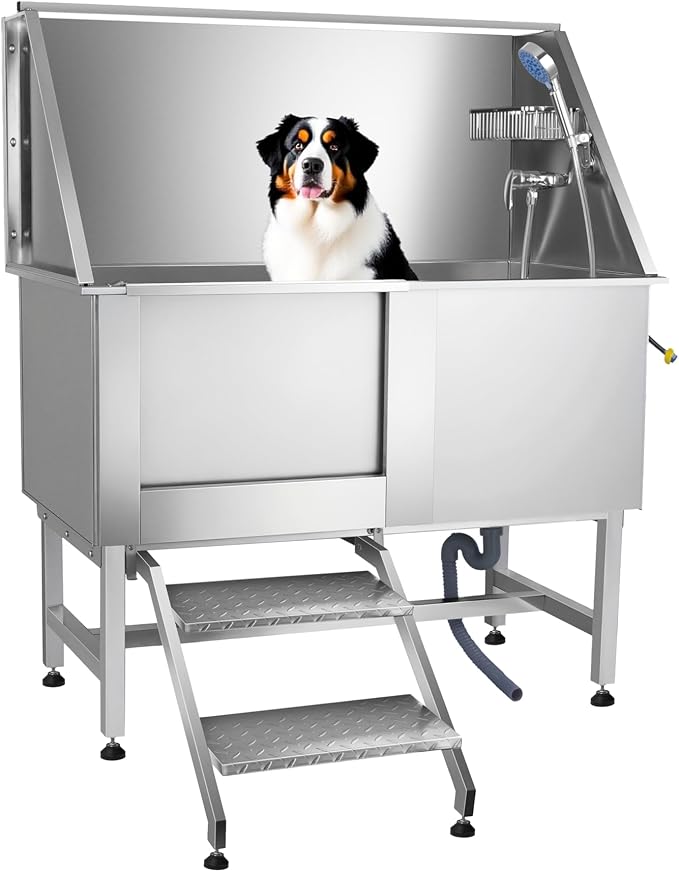 Dog Washing Station 50" Stainless Steel Dog Bathing Station by Unknown