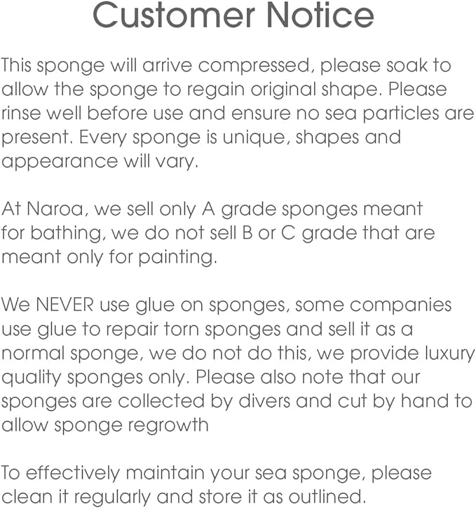 Naroa Massage Natural Shower Sponge | Unbleached Body Scrubber Puff | Bath Sea - Image 7