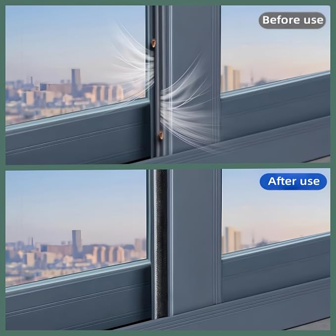 Window Weather Stripping Door Seal, 33FT Self-Adhesive Soundproofing Weather - Image 6