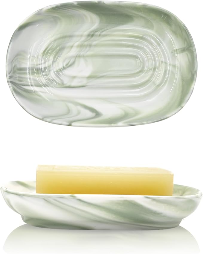 Elegant Ceramic Soap Dish for Shower by Aenfaiy