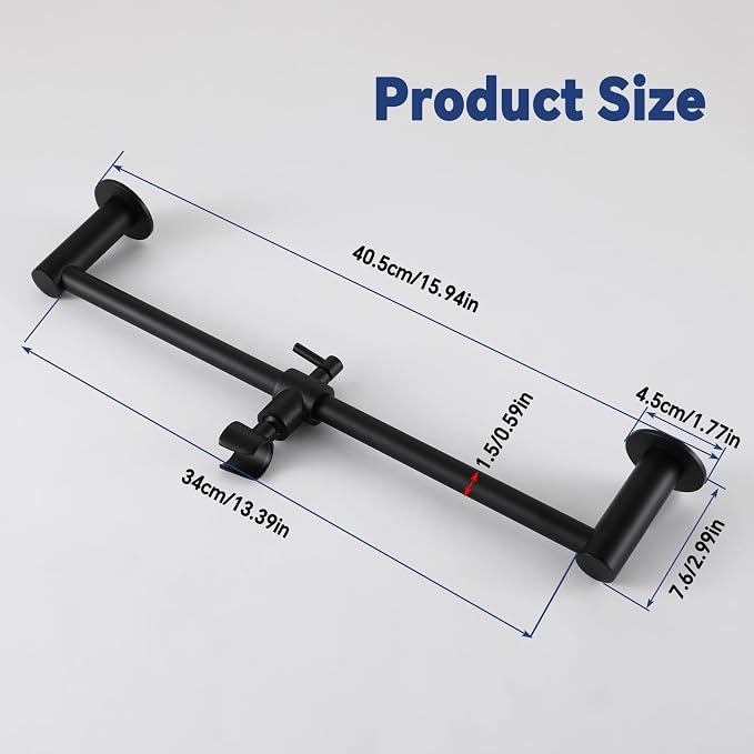 Shower Slide Bar Adjustable Handheld Shower Head Holder Wall Mount - Image 7