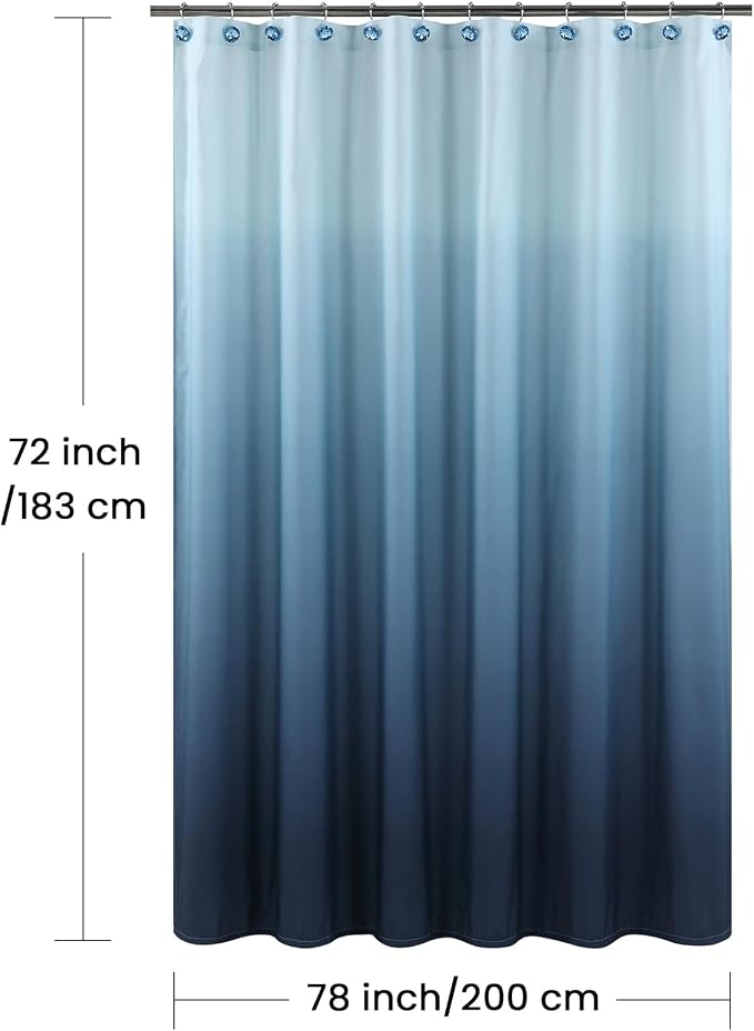 Fabric Shower Curtain, Waterproof Bathroom Curtains - Image 6