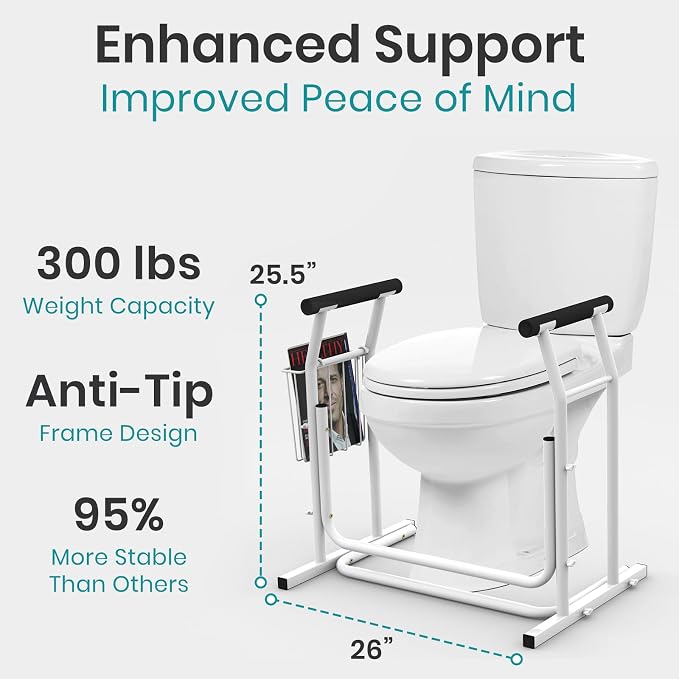 Vive Toilet Safety Rail with Arms - Image 4