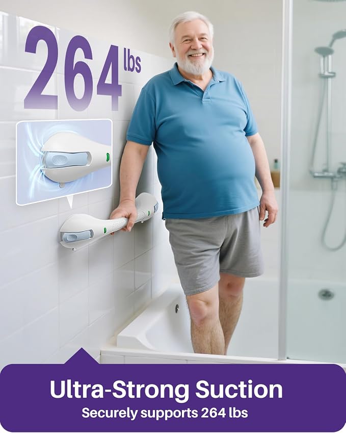 KEKOY 17.5 Inch Suction Grab Bars - Image 3