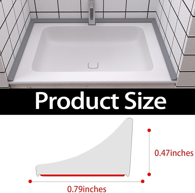 New Collapsible Shower Threshold Water Dam, Self Adhesive Silicone Waterproof - Image 2