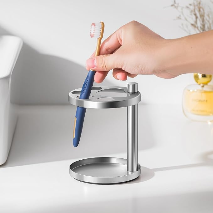Stainless Toothbrush Holder Stand - Image 7