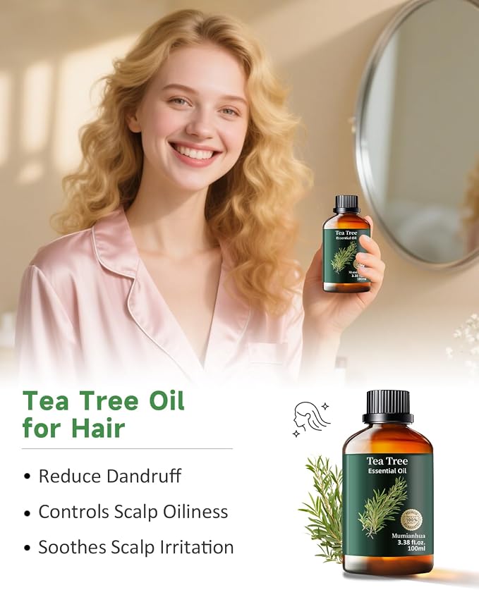 Pure Tea Tree Essential Oil, Mumianhua Natural Purifying Oil - Image 4