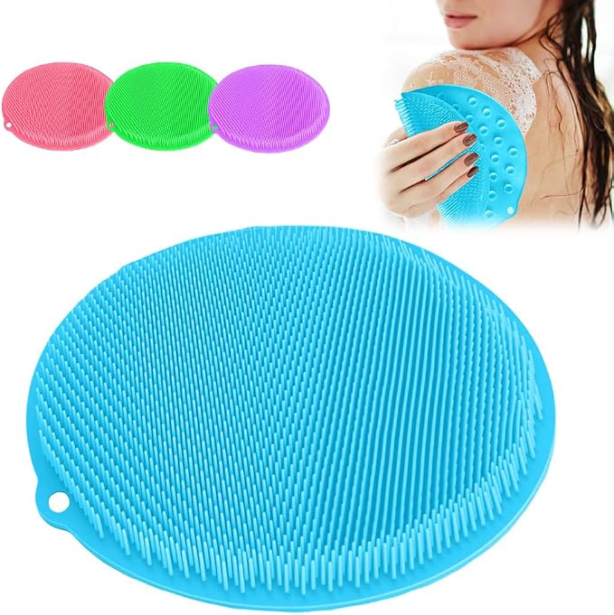 Silicone Shower Foot Scrubber Mat, 2025 Upgrade Shower Mat Slip Suction Cups by Unknown