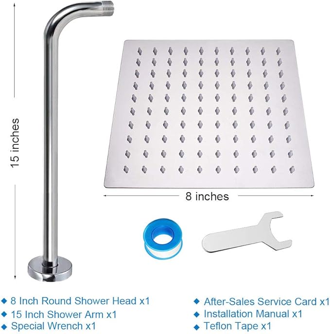 NearMoon Square Rain Shower Head - Image 5
