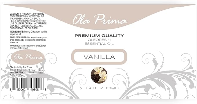 Ola Prima Oils Vanilla Essential Oil 4 oz - Image 2