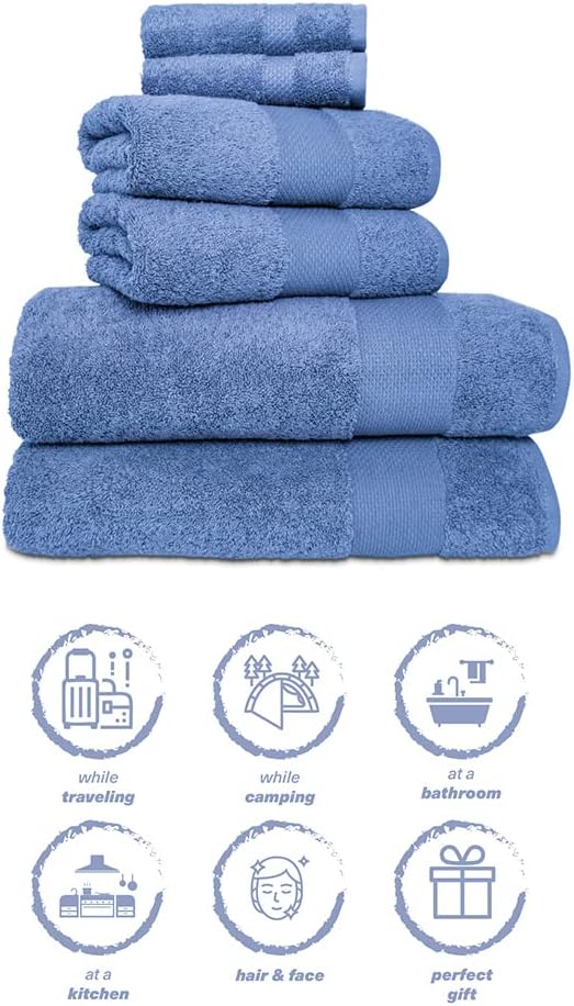 Hencely 6-Piece Bath Towel Set - Image 6