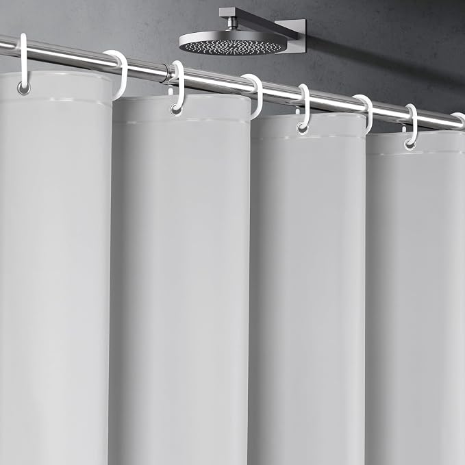 UFRIDAY Grey Shower Curtain Liner Premium PEVA 48 x78 inch, Heavy Duty Shower by UFRIDAY