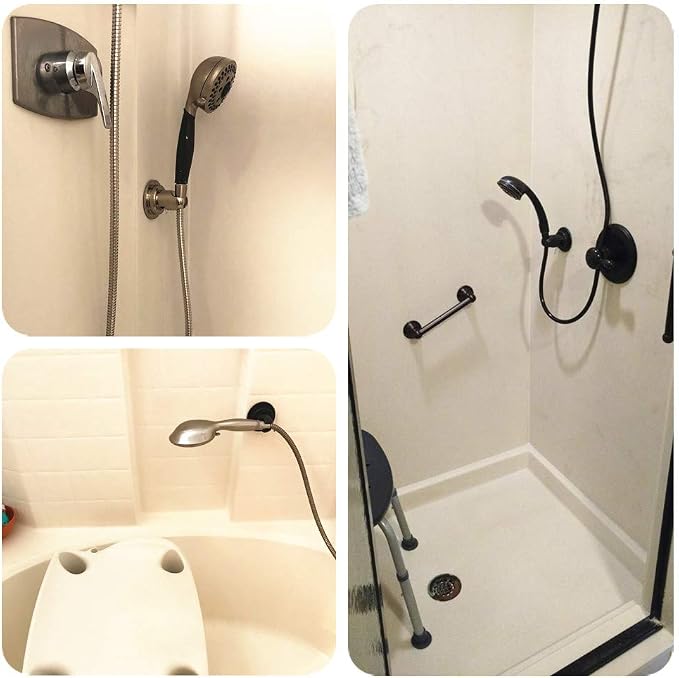 JiePai Vacuum Suction Cup Shower Head Holder, Adhesive Adjustable Suction - Image 4