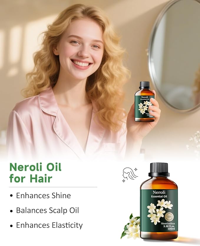 Mumianhua Neroli Essential Oil 100% Pure- Therapeutic Grade Orange Blossom Oil - Image 4