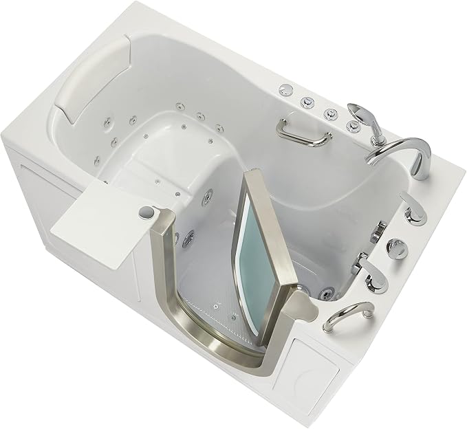 Ella Elite 30"x52" Acrylic Air and Hydro Massage Walk-In Bathtub - Image 5