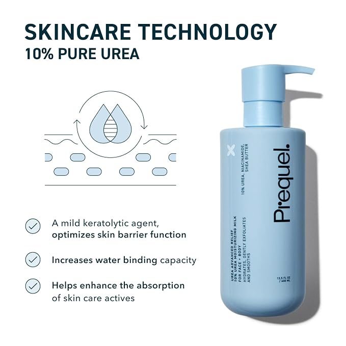 Prequel Skin Urea Advanced Relief Moisturizing Milk, 10% Urea Lotion - Image 4