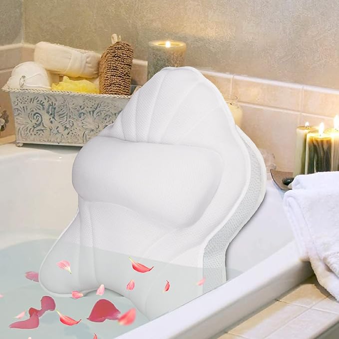 Extra Thick Large Bath Pillow by poemland