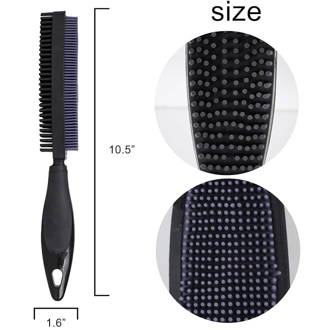 Rubber Pet Hair Removal Brush for Couch Clothes Dog Cat Pet Hair Carpet - Image 2